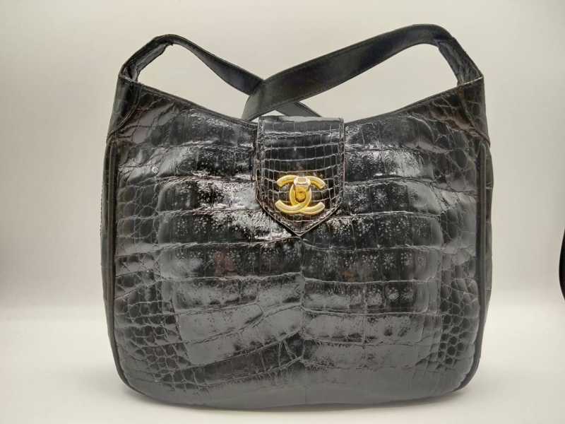 シャネル買取 ショルダーバッグ クロコ 